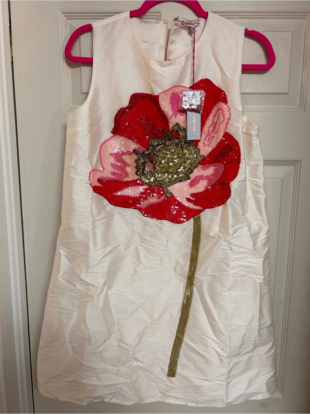NWT - Frances Valentine Alice Shift Dress in Oyster/Multi